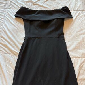 BHLDN Black Strapless Dress